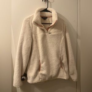 Eddie Bauer Cream & Pink Fleece, Never Worn